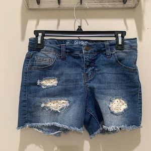 Darkwash Jean Shorts
